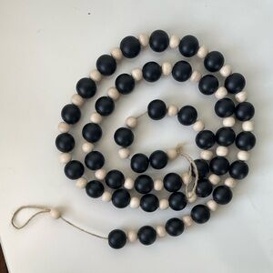 Black Large Beaded Doorway Boho Decor